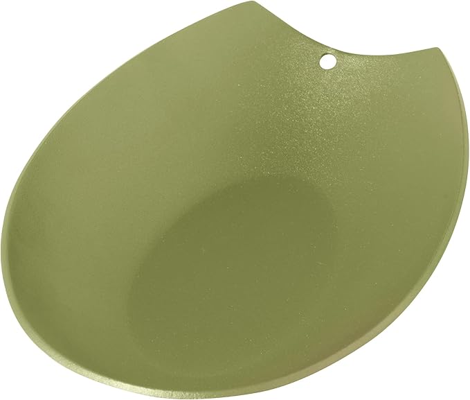 Oggi Spooner Stainless Steel Spoon Rest- Holds Kitchen Utensils for Mess Free Cooking, Stove Top, or Coffee Station; Kitchen Accessories, Utensil Rest, Olive, 5.25 inch by 3.5 inch (7635.14)