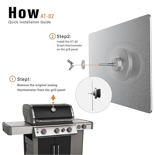 BBQ Grill Base for AT-02 Bluetooth Meat Thermometer