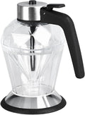 Glass Honey Syrup Dispenser with Stand Shape for Tea and Pancakes