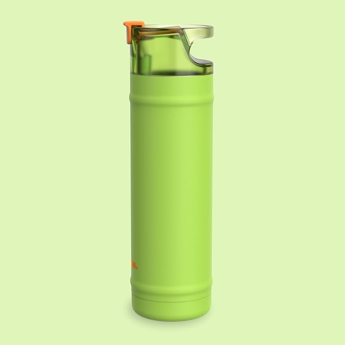 bubba 24 oz Dualsip Insulated Stainless Steel Water Bottle with Straw - Reusable, Leakproof, Lightweight, Dishwasher Safe, Lead-Free and BPA-Free, Glow Up