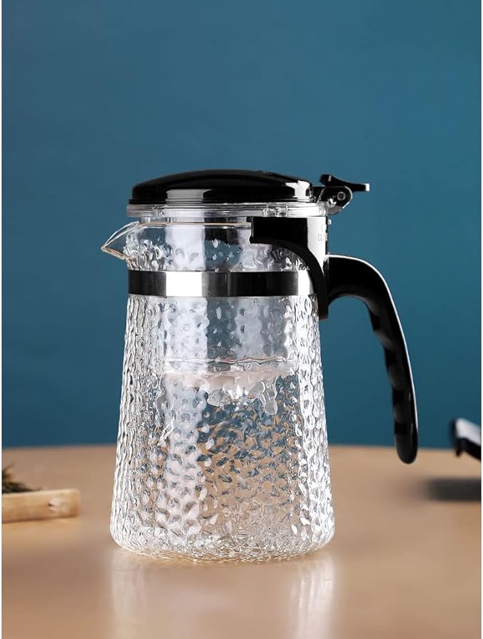 Household Water Container Teapot Tea Set Glass Teapot with Filter Large Capacity Tea Maker Office Drink Pitcher (Size : Small)