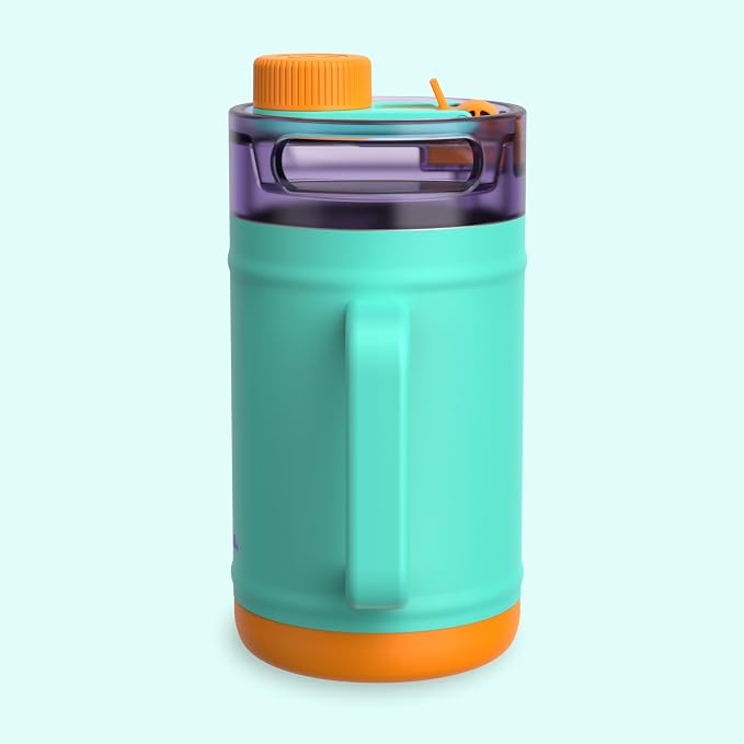 bubba 52 oz Insulated Stainless Steel Water Keg - Large Reusable Water Bottle Drinking Jug - Insulated Keg for Everyday Hydration, Lead-Free and BPA-Free, Field Trip