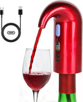 Electric Wine Aerator, Electric Wine Decanter and One Touch Wine Decanter Pourer for Red and White,Smart Wine Aerator and Dispenser with Type C Rechargeable