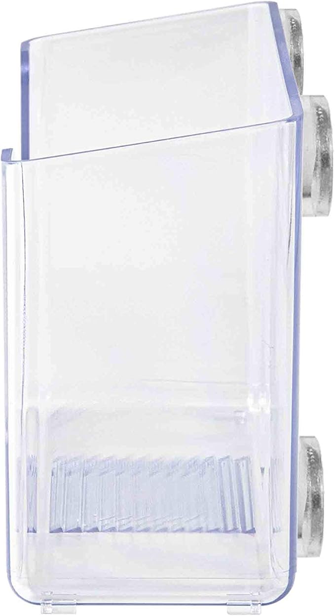 Marketing Holders 4 Pack Brochure Holder 5" Menu Display Postcard Magnetic Cubicle Metal Wall Booklet Maps Literature Printed Material Organizer Horizontal Clear Acrylic