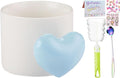 Pearl Ceramic Coffee Mug for Tea Latte Milk Cute Love Shape Cup for Home Office Women Gift 6.5 oz (love blue, 330 ml)