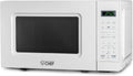 Commercial Chef 0.7 Cu. Ft. Countertop Microwave Oven, Touch Controls with Digital LED Display, 700W Small Microwave with 10” Turntable Plate, Push Button Door, 10 Power Levels, CHM7MW, White