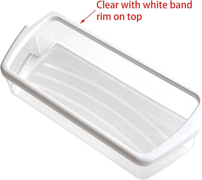 2 Packs Refrigerator Door Shelf Bin Fit for Whirlpool WRS325FDAB02 WRS325FDAM01 WRS325FDAM02 WRS322FDAB02 WRS322FDAT01 WRS322FDAB03 WRS322FDAB04 WRS322FDAT02 WSF26D2EXY01 WRS325FDAT02