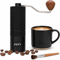 Pipa's Manual Coffee Grinder — Stainless Steel Conical Burr Mill, Stepless Adjustment, 35g Portable Hand Grinder for Espresso, Pour Over, French Press | Silent Operation | Premium Coffee Lover Gift