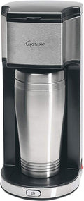 Capresso On-The-Go Personal Coffee Maker, Silver/Black