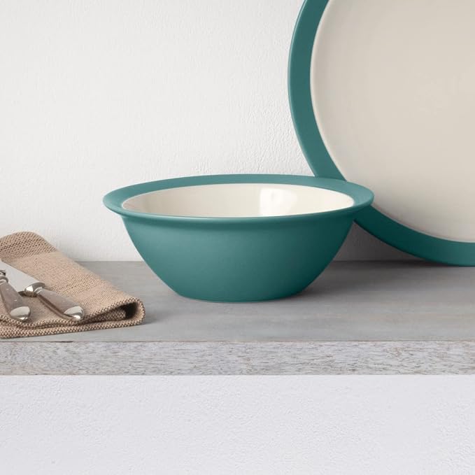 Noritake Colorwave Turquoise 4-Piece Curve Place Setting, Service for 1