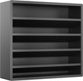 Orimade 4 Tier Spice Rack Organizer for Cabinet, Freestanding Bamboo Seasoning Rack for Countertop, Cupboard, Pantry, Kitchen, 13.18 x 4.13 x 12.2 inches(Spice Jars Not Included), Black