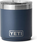 YETI Rambler 10 oz Ceramic Lined Lowball 2.0, Vacuum Insulated with MagSlider Lid, Navy