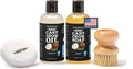 CLARK'S Cast Iron Cleaning Kit with Coconut Oil – Cast Iron Cleaner Set with Seasoning Oil, Soap, Scrub Brush, and Applicator Pad – Restore and Preserve Pan, Skillet, Grill, Dutch Oven, and Wok