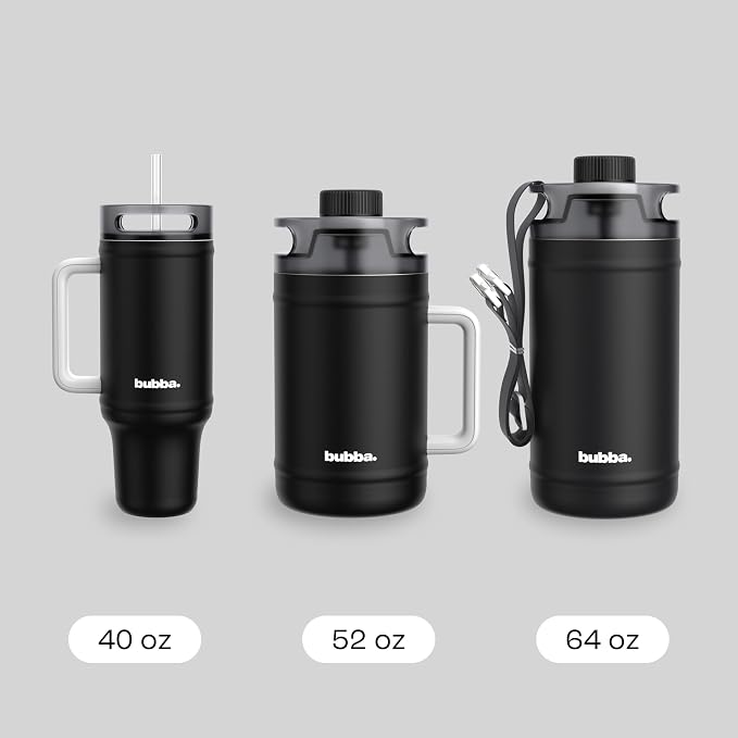 bubba 52 oz Insulated Stainless Steel Water Keg - Large Reusable Water Bottle Drinking Jug - Insulated Keg for Everyday Hydration, Lead-Free and BPA-Free, Office Siren