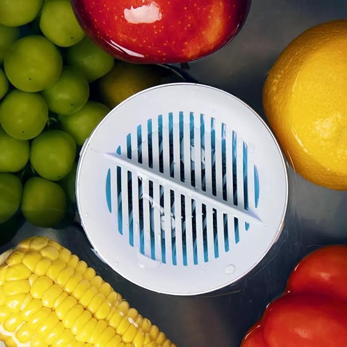 Best Ultrasonic Vegetable Cleaner, Veggie Cleaning Machine, Deep Cleaning Surface Residues, Ipx7 Waterproof Cordless Device for Berries Meat (1pcs)