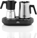Arzum Okka Moka Pot with Milk Frother, Hot Beverage and Turkish and Greek Coffee Maker, Velvetiser, 120V, 5 Cups, Programmable Touch Panel, Chrome
