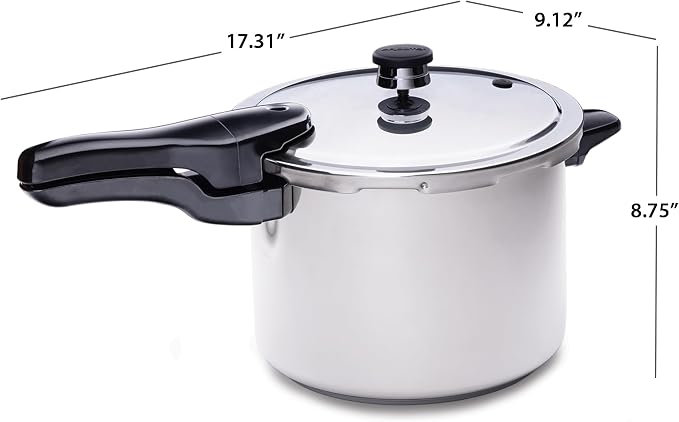 Presto 01362 6-Quart Stainless Steel Pressure Cooker