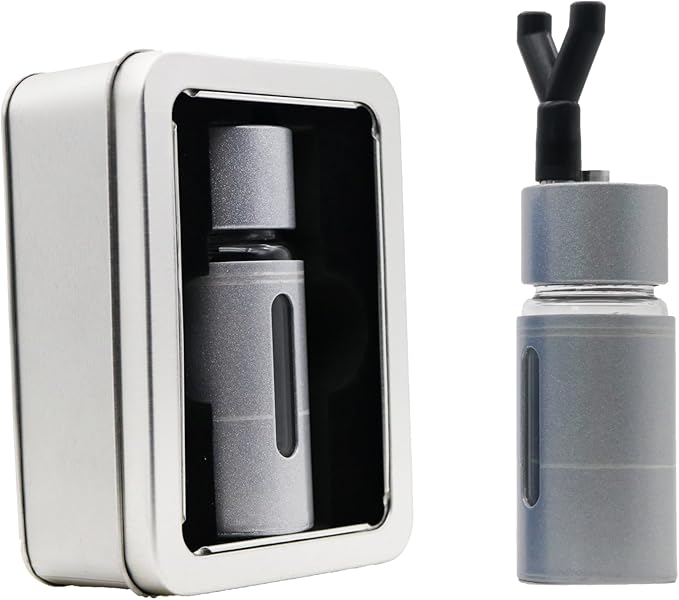 Poppers bottle, Leakproof Inhaler Bottle, Aroma Inhaler Bottle, Empty Bottle No Liquid Inside (Silver)