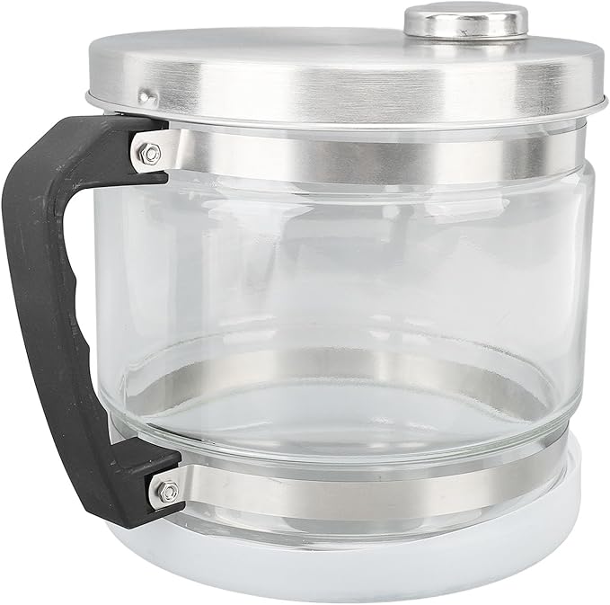 Cryfokt 4L Glass Distilled Water Container Clear Compatible with Most Countertop Stills