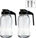 Messbecher aus Glas – Kaffeekanne mit Filter – Saftflasche mit Griff – Getränkeflasche