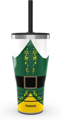 Tervis Traveler Elf - Buddy Suit Triple Walled Insulated Tumbler Travel Cup Keeps Drinks Cold & Hot, 30oz with Straw Lid, Stainless Steel