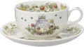 Noritake T97285A/4660-3 My Neighbor Totoro Milk Tea Cup & Saucer, 11.8 fl oz (325 cc), Snake Strawberry Version, Microwave Safe, 1 Guest, Bone China