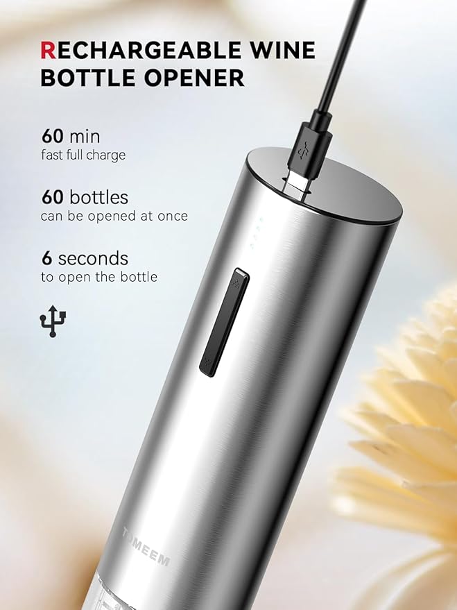 Electric Salt and Pepper Grinder Set & Rechargeable