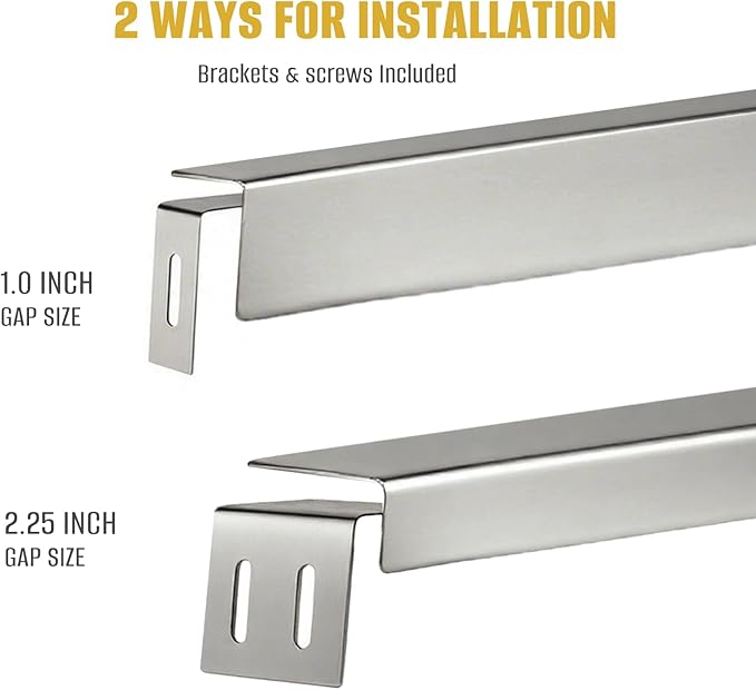 30" Slide-In Range Rear Filler Kit, Adjustable Stainless Steel Stove Gap Cover (1" or 2.25"), Easy-Install Backguard Trim for 30" Ranges, Heat-Resistant 304 Stainless Steel Gap Filler, Silver