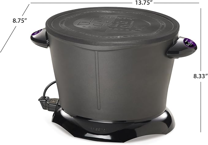 Presto 05450 DualDaddy Electric Deep Fryer, Black