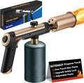 Powerful Propane Torch with One-Touch Max Fire, Adjustable Kitchen Torch with Safety Lock, Flamethrower, Blow Torch Gun for Grill, BBQ, Sous Vide, Campfire Starter (Tank Not Included)