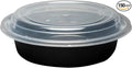 48oz Round Microwaveable Container with Lid, 150 Sets