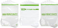 Smelly Proof Reusable Storage Bags Bundle: 15-Pack Clear Heavy Duty Bags, 5mil, USA-Made, PEVA & BPA-Free, Dishwasher-Safe, Triple Track Trilock Zipper Bags