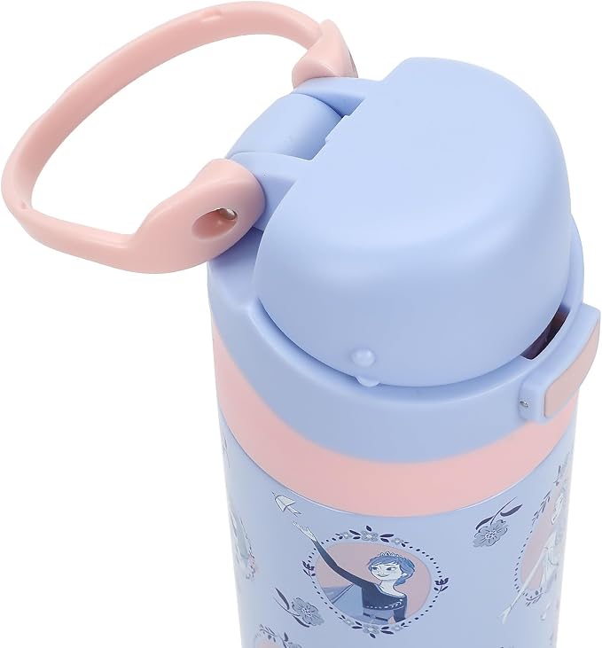 Bioworld Frozen All-Over Character Print 24 Oz Stainless Steel Water Bottle