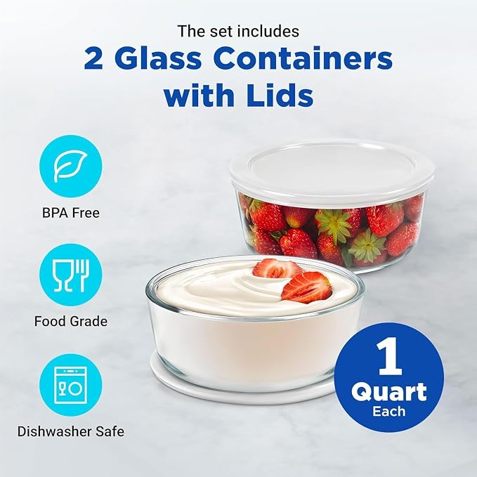 Ultimate Probiotic Yogurt Maker with Adjustable Time & Temperature Control, Make Trillions of Probiotics for Better Gut Health, Two 1-Quart Containers for Larger Batches, UNLIMITED LIFETIME WARRANTY