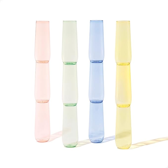 TOSSWARE POP 9oz Flute - Color Series SET OF 12, Premium Quality, Recyclable, Unbreakable & Crystal Clear Plastic Champagne Glasses (Pack of 8)
