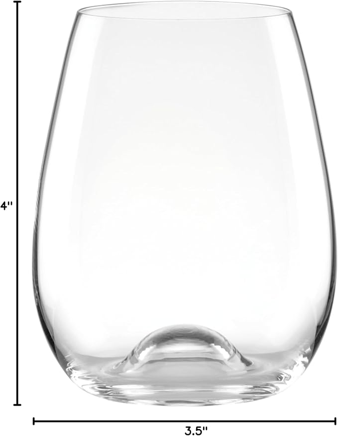 Lenox Tuscany Classics Stemless Glass Set, Buy 4 Get 6, 2.6 LB, Clear