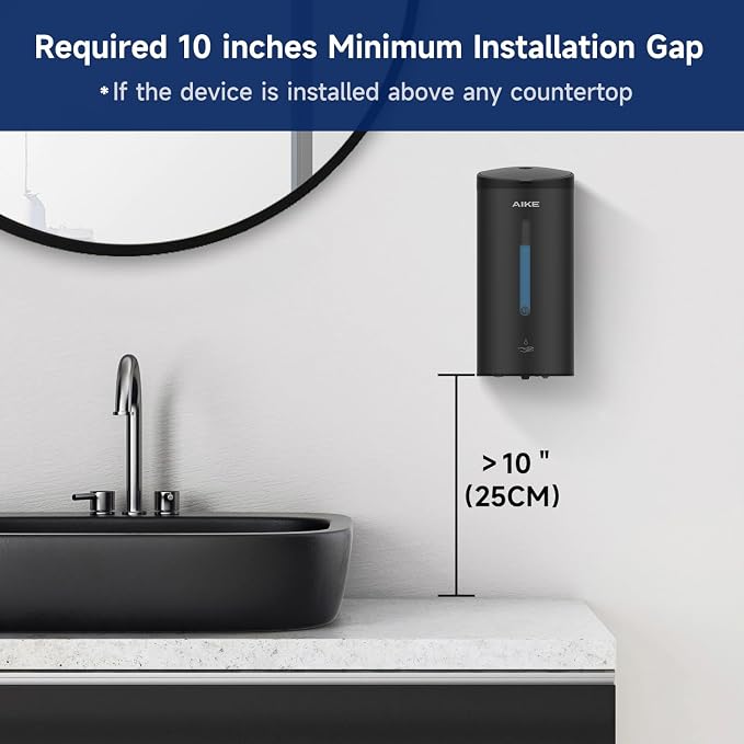 AIKE Wall Mount Automatic Soap Dispenser and Paper Towel Dispenser,Model AK1205 & AK5101