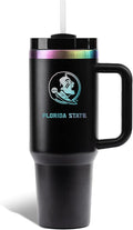 The Memory Company | Licensed NCAA 40oz Iridescent Tumbler with Handle