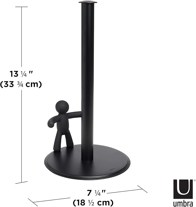 Umbra Buddy Countertop Paper Towel Holder, Black