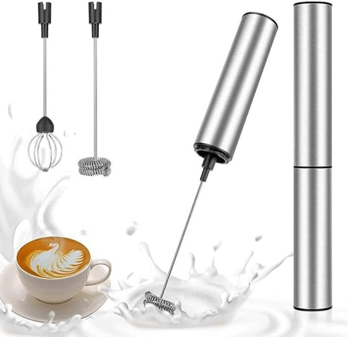 Topyond Electric Mini Blender,Handheld Auto Stainless Steel Detachable Milk Frother,for Various Drinks,Home Kitchen Gadgets,Whisk Coffee Stirrers,Drink Mixer