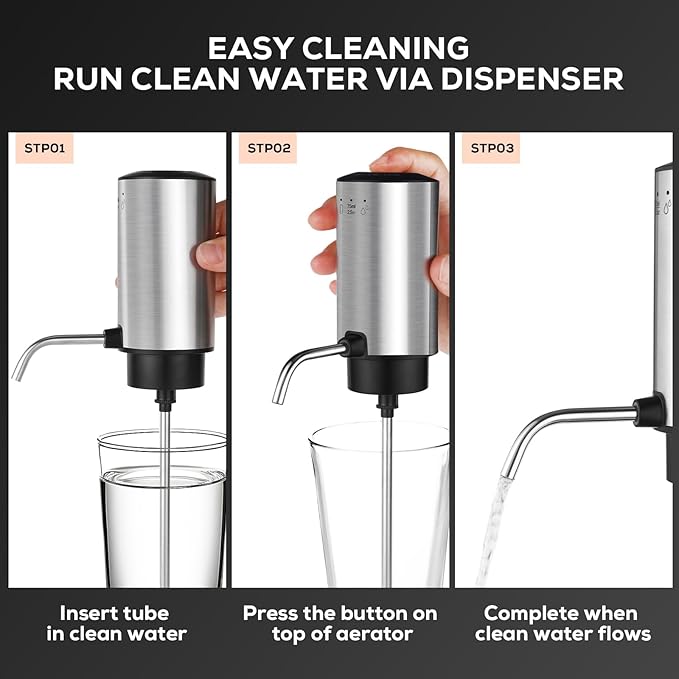 BLUBYEES Electric Wine Aerator 3-in-1 Automatic Wine Decanter & Dispenser, USB Rechargeable Wine Pourer with Precise Pour Control, Wine Lover Gifts for Women & Men