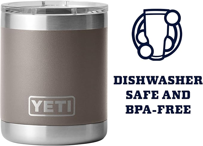 YETI Rambler 10 oz Lowball, Vacuum Insulated, Stainless Steel with MagSlider Lid