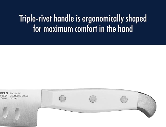 HENCKELS Statement Razor-Sharp 15-Piece White Handle Knife Set with Block, German Engineered Knife Informed by over 100 Years of Mastery
