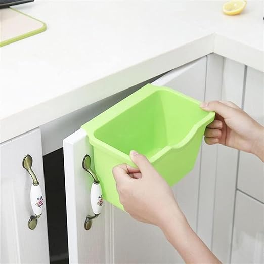 Hanging Trash Can, Kitchen Garbage Bin Waste Bins, Kitchen Cabinet Door Mounted Trash Can Wall Mounted Trash Can Bathroom Plastic Mini Trash Can Household Garbage Cleaning Tool (Size : B)