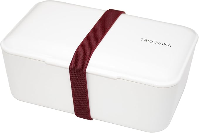 TAKENAKA Bento Bite from, Eco-Friendly and Sustainable Japanese Style Bento Lunch Box (Coconuts White)