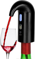 Electric Wine Aerator Pourer, Portable Automatic One-Touch Decanter Dispenser Pump for Red and White Wine with Type C Rechargeable Battery