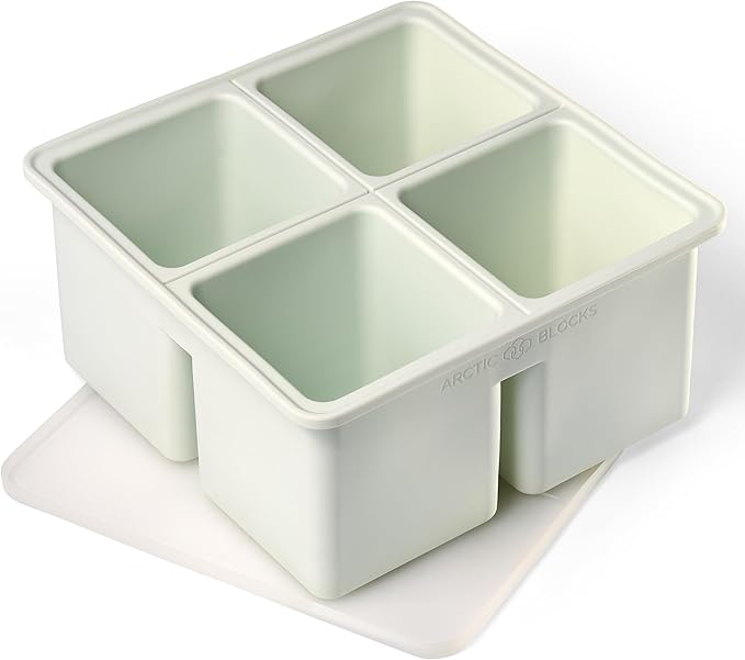 Heavy Duty 4-Compartment Silicone Mold, with 12 lbs Total Capacity (4x3 lbs), Perfect for Coolers, Ice Baths, Picnics, and Fishing, AB-XL4