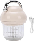 Generic Electric Garlic Chopper, Mini Food Chopper, 350ml Portable Cordless Usb Charging Garlic, Ginger Chili, Fruit Meat, Beans and Other Food Processing Machines