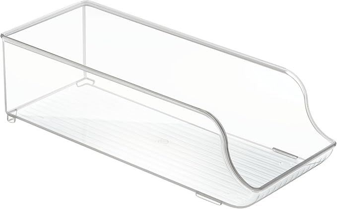 iDesign Soda Can Dispenser for Refrigerator or Pantry - Set of 3 - Clear - Made in USA