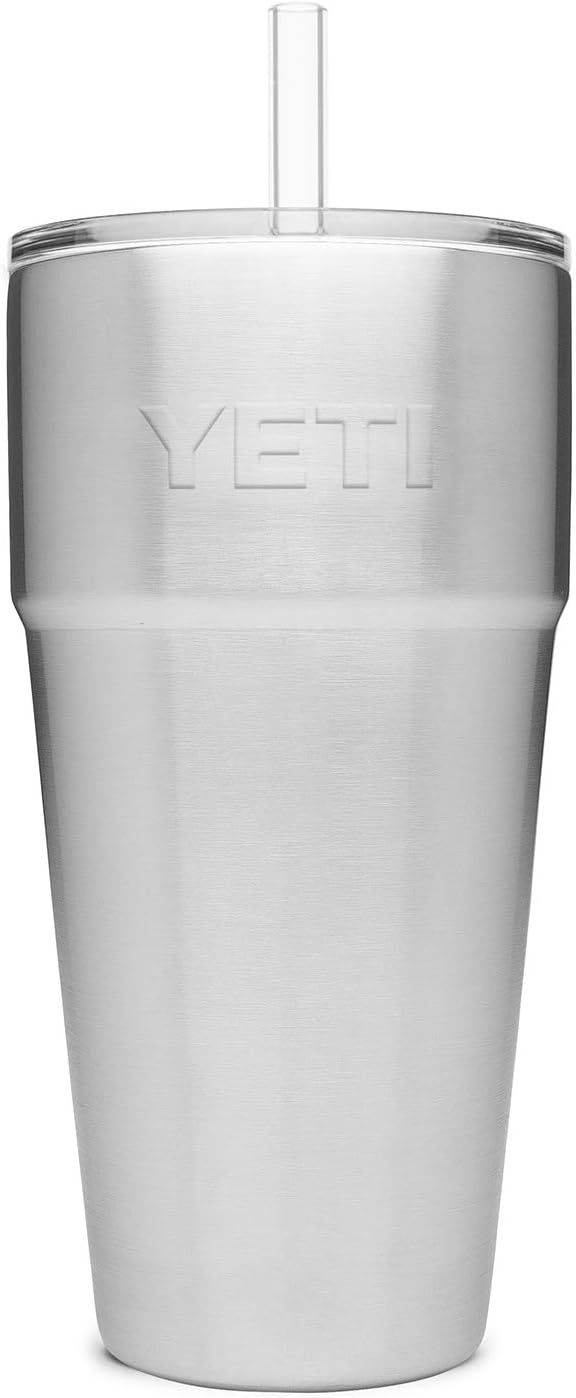 YETI Rambler 26 oz Straw Cup, Vacuum Insulated, Stainless Steel with Straw Lid | Vacuum Insulated